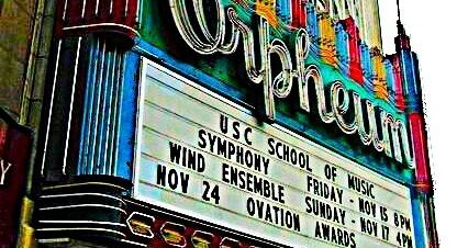 Orpheum Theatre Los Angeles California Marquee Photo by cinematreasures org User film