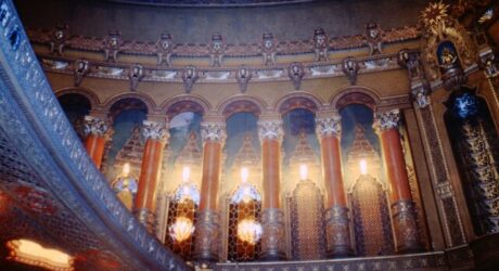 fox theatre detroit michigan left wall & organ chambers circa 1983