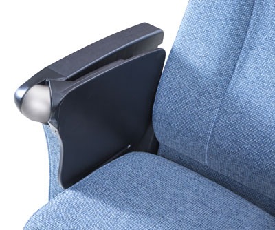 Laville lecture hall seating tablet arm nestled out of sight
