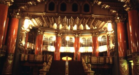 fox theatre Detroit Michigan lobby entrance end circa 1983 restoration