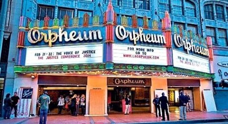 Orpheum Theatre Los Angeles California Marquee Photo by Cinema Treasures User Kinospotter