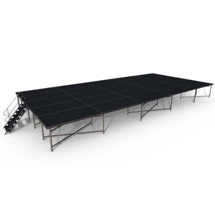 Portable risers and mobile platform stages for schools, performing arts, theater and or entertainment venues