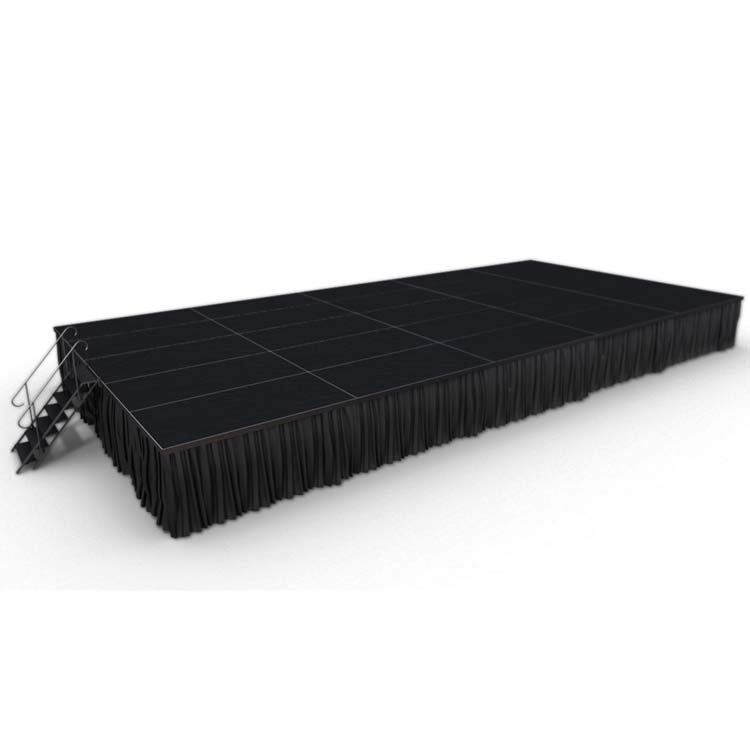 portable stage and mobile riser for PAC's, theaters, schools and entertainment venues.