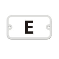 Aluminum row letter plate