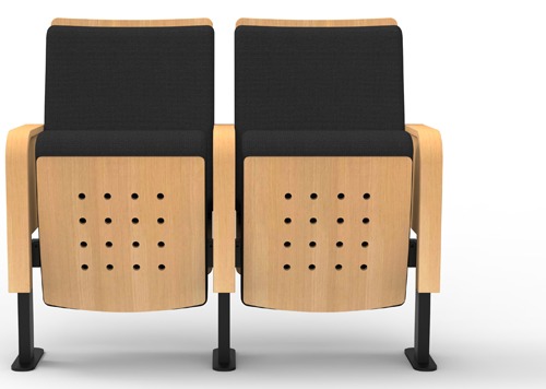 Built to higher standards, Arcadia offers space efficiency with only 20.5” seat width without compromising on comfort and durability, allowing you to maximize the number of seats in your venue. It is available in a wide range of fabrics and wood finishing to make your space more attractive.