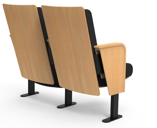 Built to higher standards, Arcadia offers space efficiency with only 20.5” seat width without compromising on comfort and durability, allowing you to maximize the number of seats in your venue. It is available in a wide range of fabrics and wood finishing to make your space more attractive.