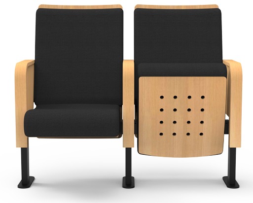 Built to higher standards, Arcadia offers space efficiency with only 20.5” seat width without compromising on comfort and durability, allowing you to maximize the number of seats in your venue. It is available in a wide range of fabrics and wood finishing to make your space more attractive.