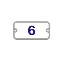 Aluminum seat number- Blue
