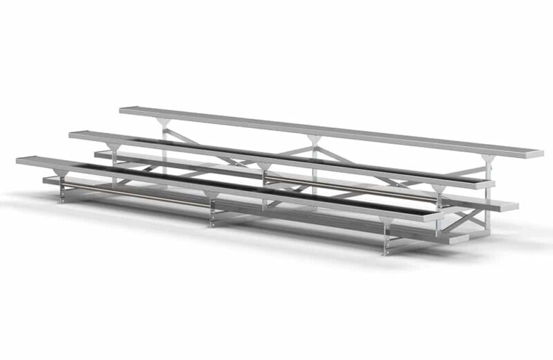 3-Row Aluminum Outdoor Bleachers