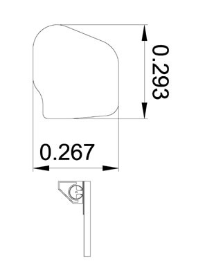 folding tablet arms dimensions