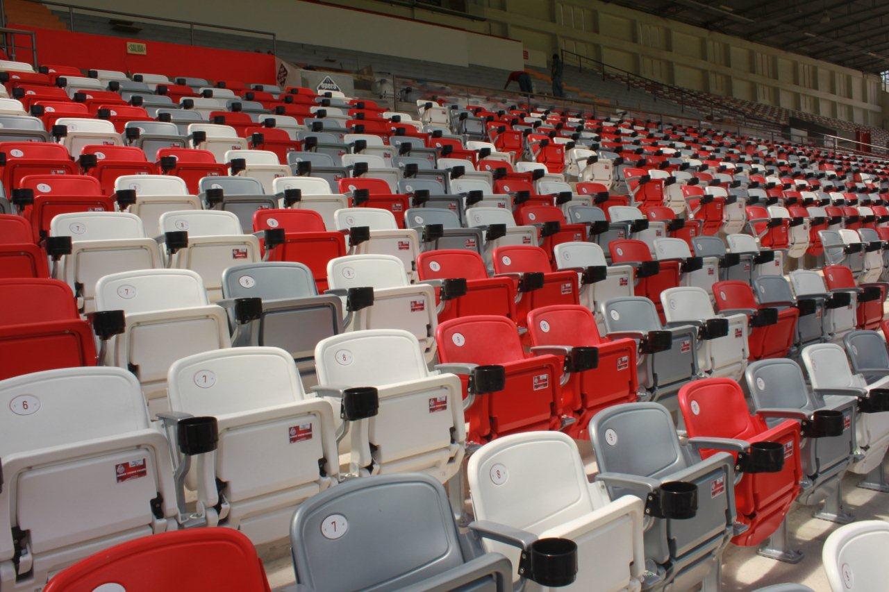 olympus stadium seating installation