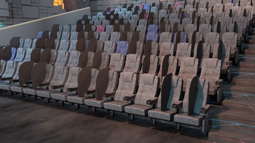 For social distancing, barriers and privacy dividers for theater, auditorium and stadium seating