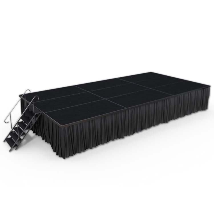 Portable risers and mobile platform stages for schools, performing arts, theater and or entertainment venues