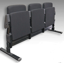 dark grey portable chairs for auditoriums