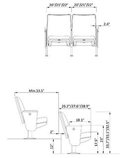 accolade w seat dimensions