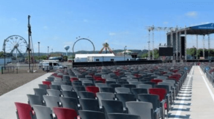 Liberty Short stadium seats Stadium seating and Arena Seats at an outdoor football field