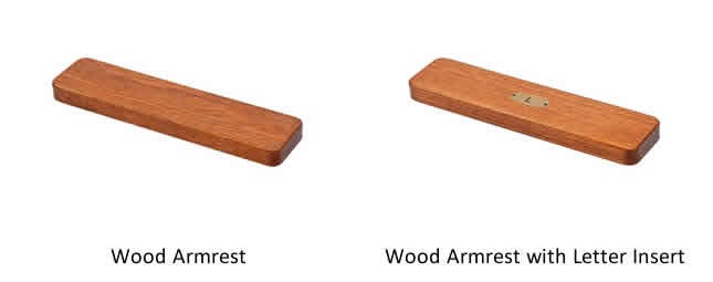 polymer, wood or upholstered armrests & end panels