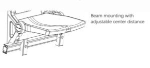 beam mounted arena seating