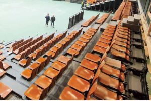 beam mounted stadium seats