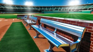 Aluminum Player Benches for Sports Seating