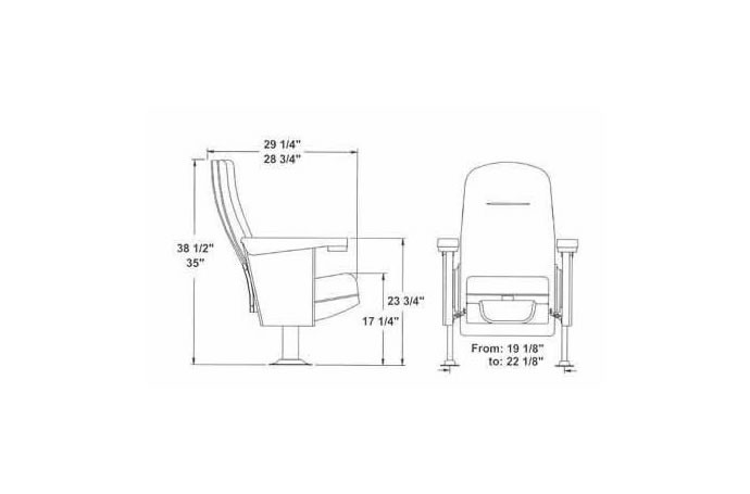 Lennox Theater Seat Specifications