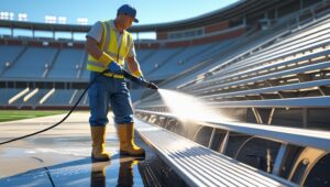 Maintaining Clean Bleachers