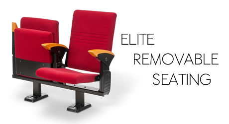 Elite Removable Theater Seats, Auditorium Multipurpose Seating - Preferred Arena Seating