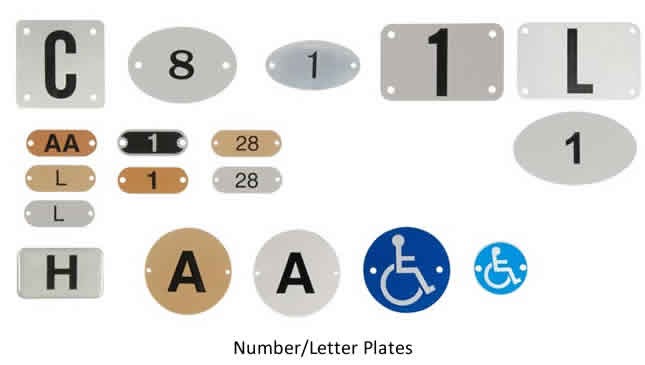 number and Letter Plates