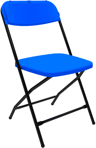 parlour folding chair blue