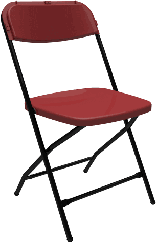 parlour folding chair burgundy