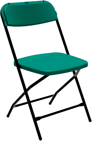 parlour folding chair green