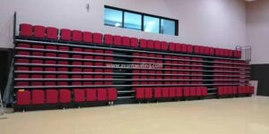 maintaining retractable platforms bleacher seats telescopic seating