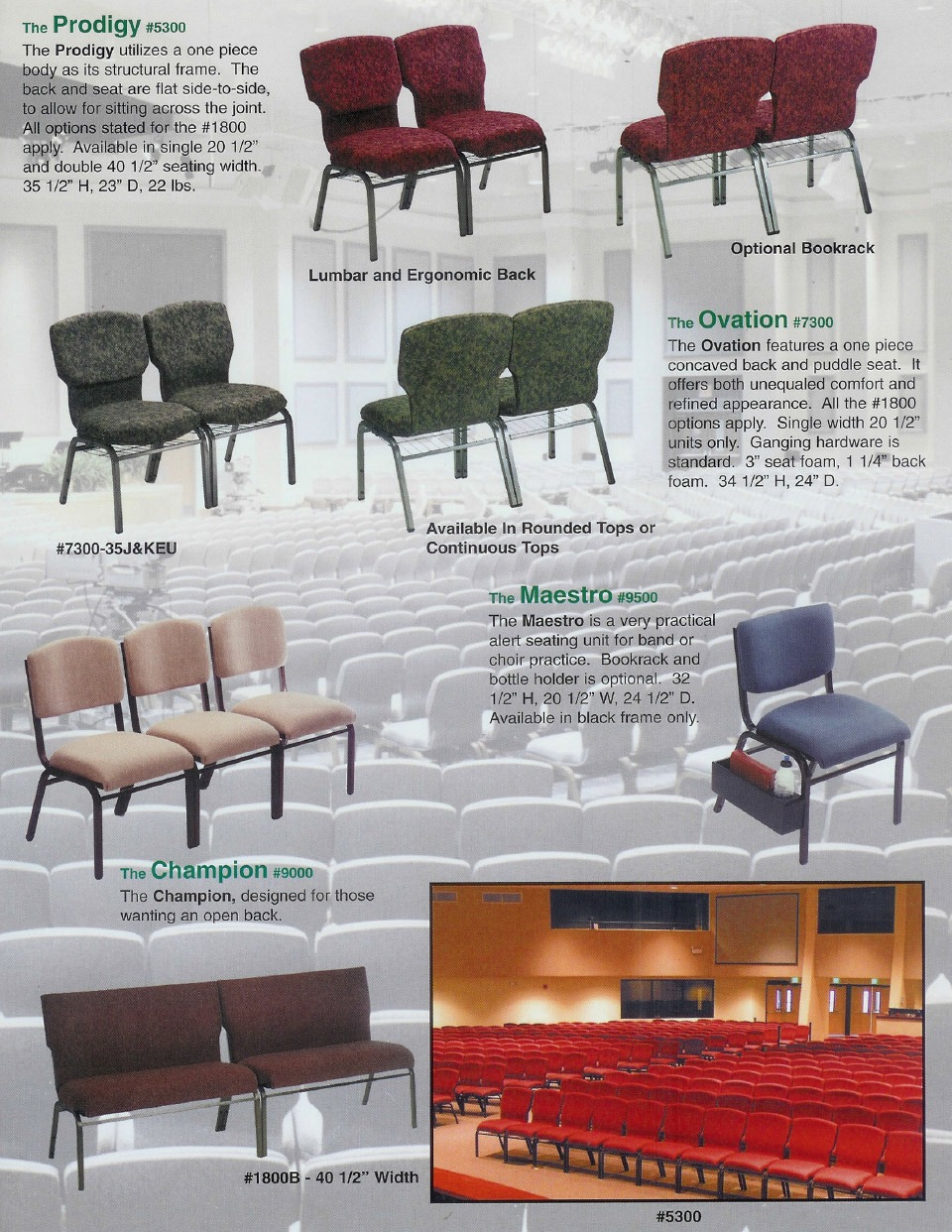 Pew Back Chairs Construction