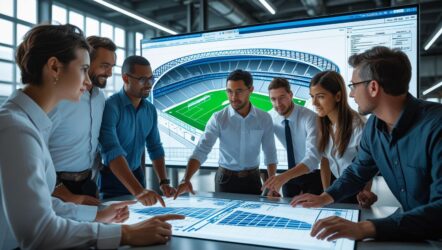 Stadium Design Blueprint to Installation