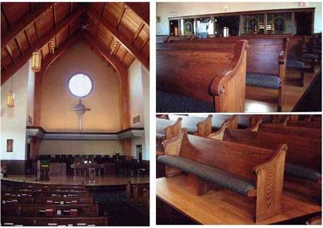 church seats and chairs