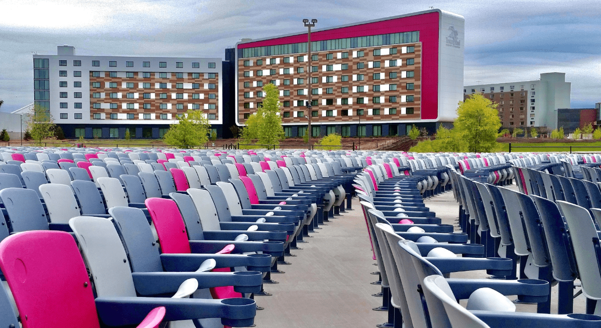 stadium seating installation