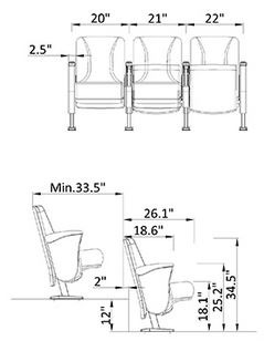 Laville p seat dimensions